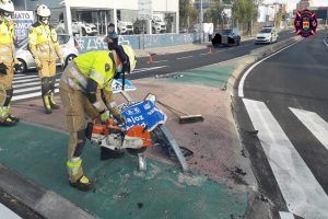 Brutal accidente en Alcorcón de un conductor que quintuplicaba la tasa de alcohol