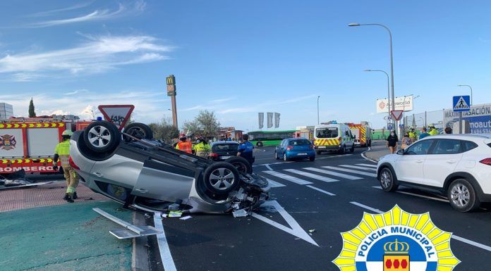 Brutal accidente en Alcorcón de un conductor que quintuplicaba la tasa de alcohol