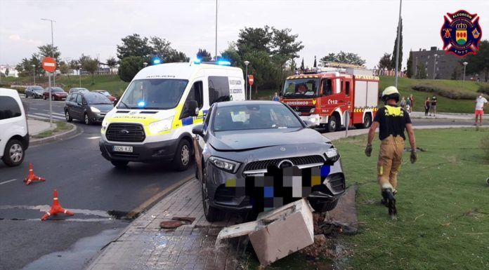 Dos accidentes de tráfico en Alcorcón en un mismo día