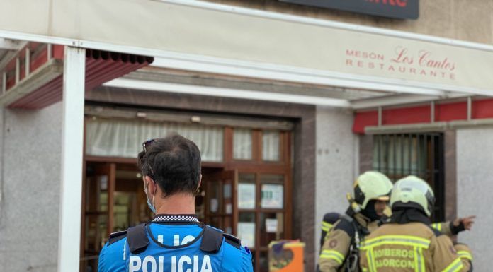 Incendio en la cocina de un restaurante de Alcorcón