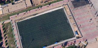 Sustitución del césped artificial en los campos de fútbol de Alcorcón