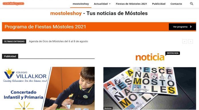 Nace Móstoles Hoy, el diario digital con toda la actualidad de la ciudad vecina de Alcorcón