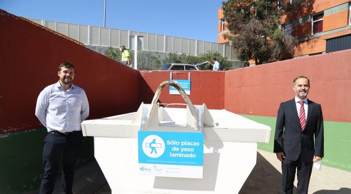 Alcorcón recicla yeso para reducir el impacto medioambiental