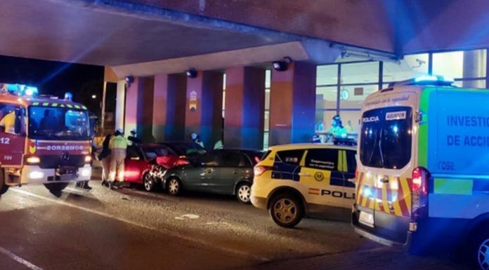 Varios heridos tras un accidente múltiple en Alcorcón