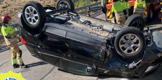 Impresionante accidente de tráfico hoy en Alcorcón