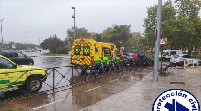 Accidente de tráfico de un varón en Alcorcón