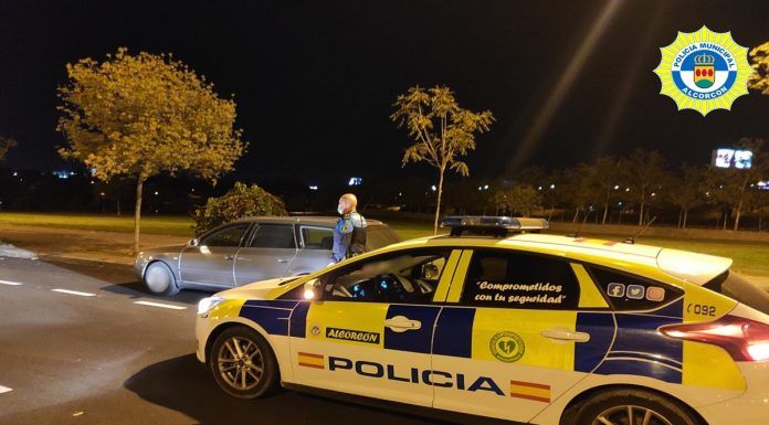 La Policía Municipal de Alcorcón recupera un vehículo robado