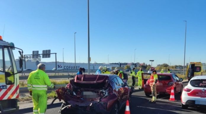 Accidente múltiple en la A-5 en Alcorcón
