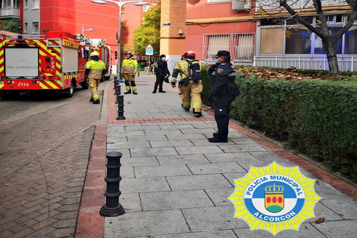 Incendio en la cocina de una vivienda de Alcorcón