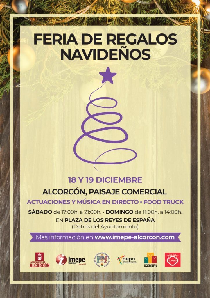 Mercadillo Navideño de Alcorcón en la Plaza de de los Reyes de España