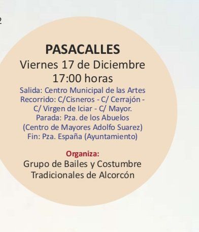 Agenda de Ocio de Alcorcón del 17 al 19 de diciembre