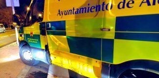 Accidente entre una ambulancia y un vehículo en Alcorcón