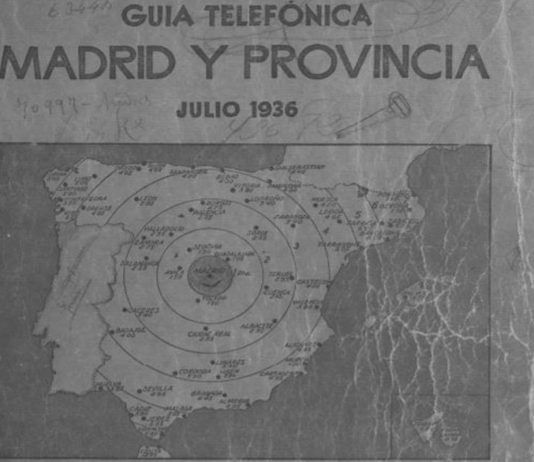 Así era la guía de teléfono en Alcorcón en 1936