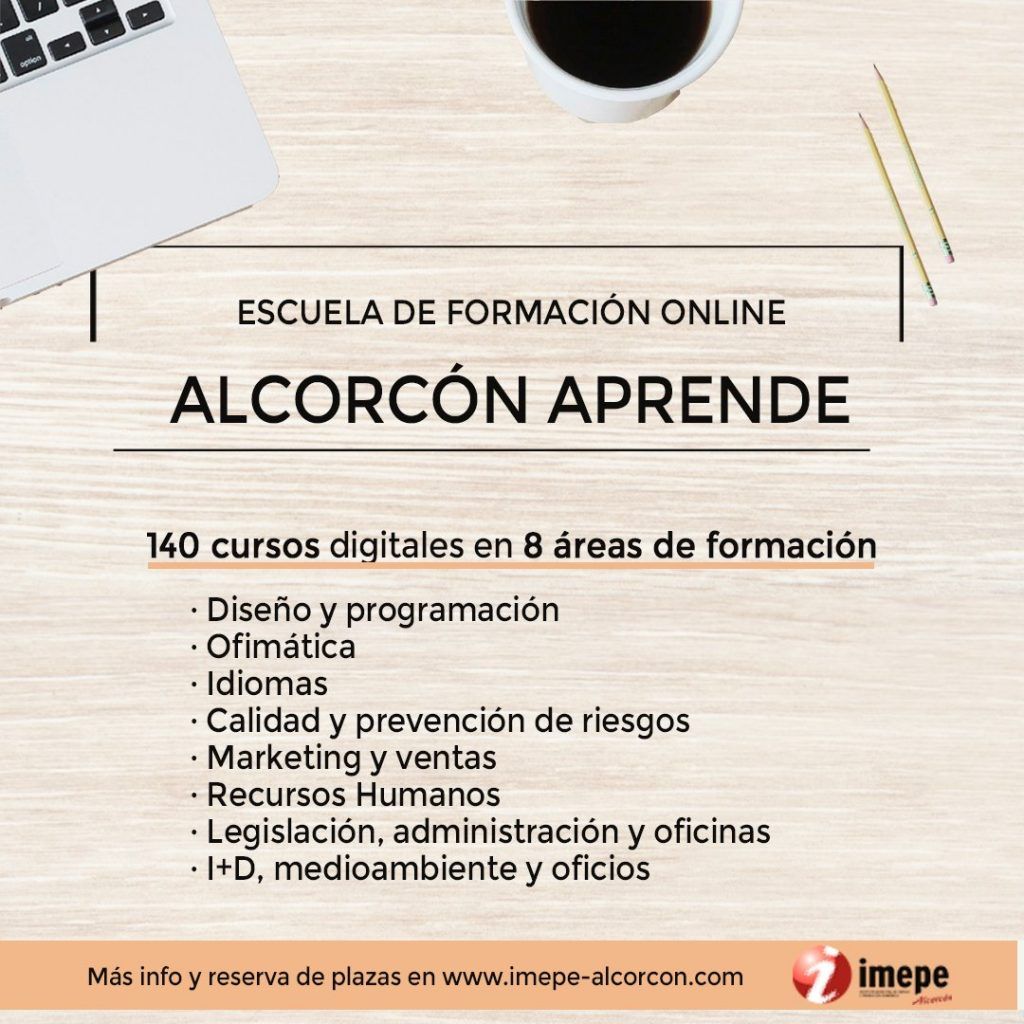 Cursos de formación profesional del IMEPE en Alcorcón