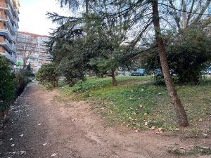 Incendio en plena noche en un parque de Alcorcón