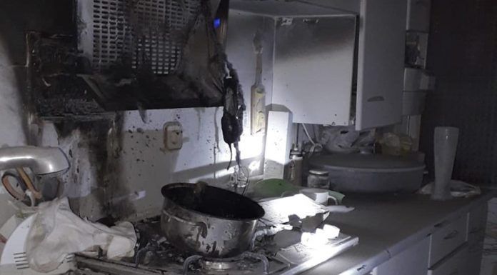 Incendio en la cocina de una vivienda de Alcorcón