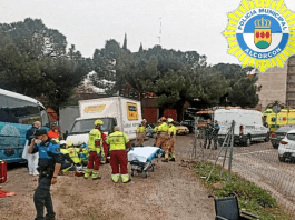 Herido grave un hombre tras un accidente con su camión en Alcorcón
