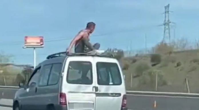 La demencial imprudencia de una furgoneta a las afueras de Alcorcón