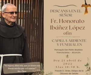 Fallece el Padre Honorato, de la Iglesia San Pedro Bautista de Alcorcón