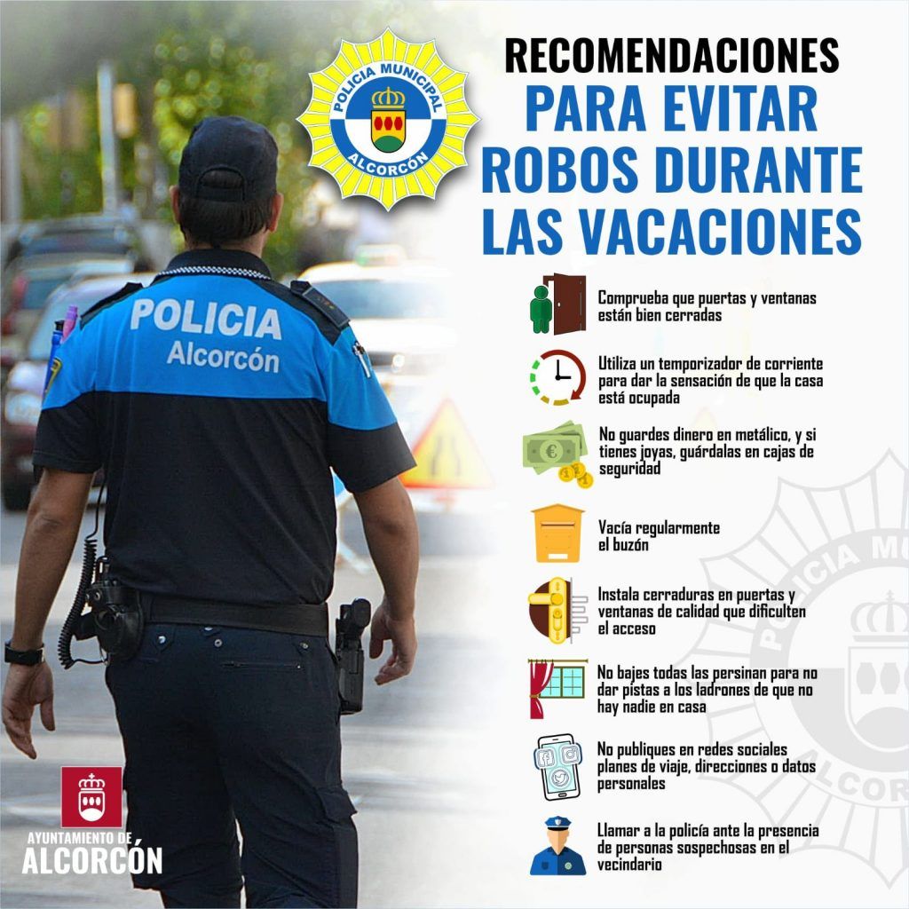 . La Policía explica cómo evitar robos en Semana Santa en Alcorcón