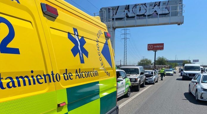 Accidente en la A5 en Alcorcón