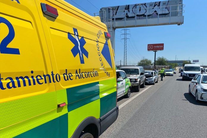 Accidente en la A5 en Alcorcón