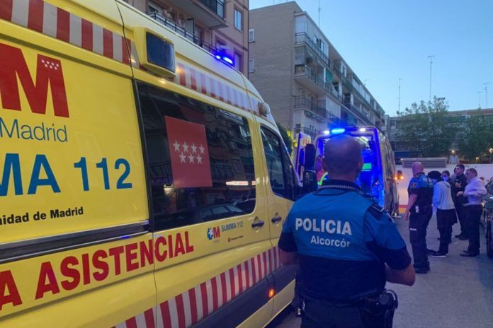 Accidente múltiple en una carretera de Alcorcón