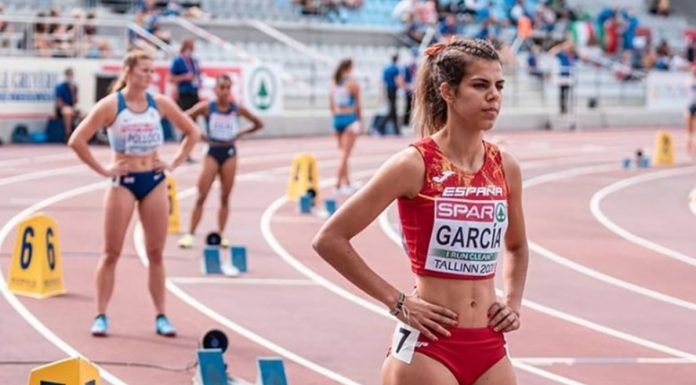 La atleta alcorconera Carla García, con la selección española en el Campeonato Iberoamericano