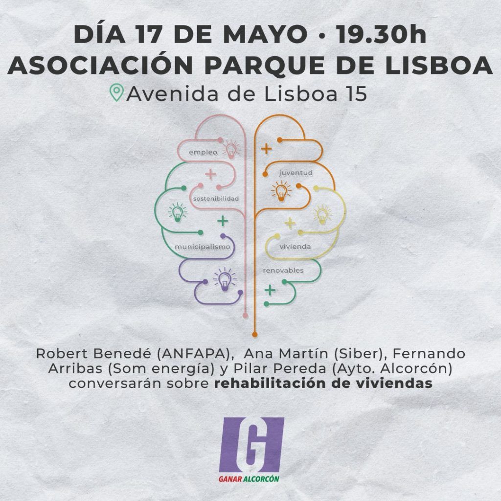 Ganar Alcorcón organiza un encuentro con expertos en rehabilitación de viviendas