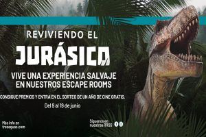 El Mundo Jurásico llega a TresAguas Alcorcón con escape rooms y exposiciones