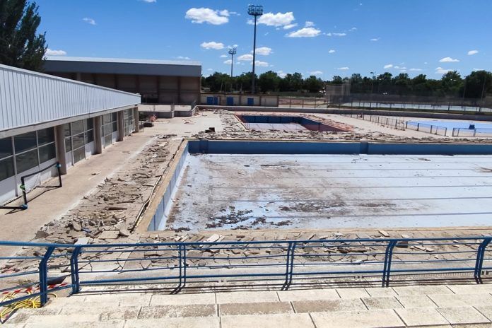 Inician las obras en las piscinas de Santo Domingo en Alcorcón