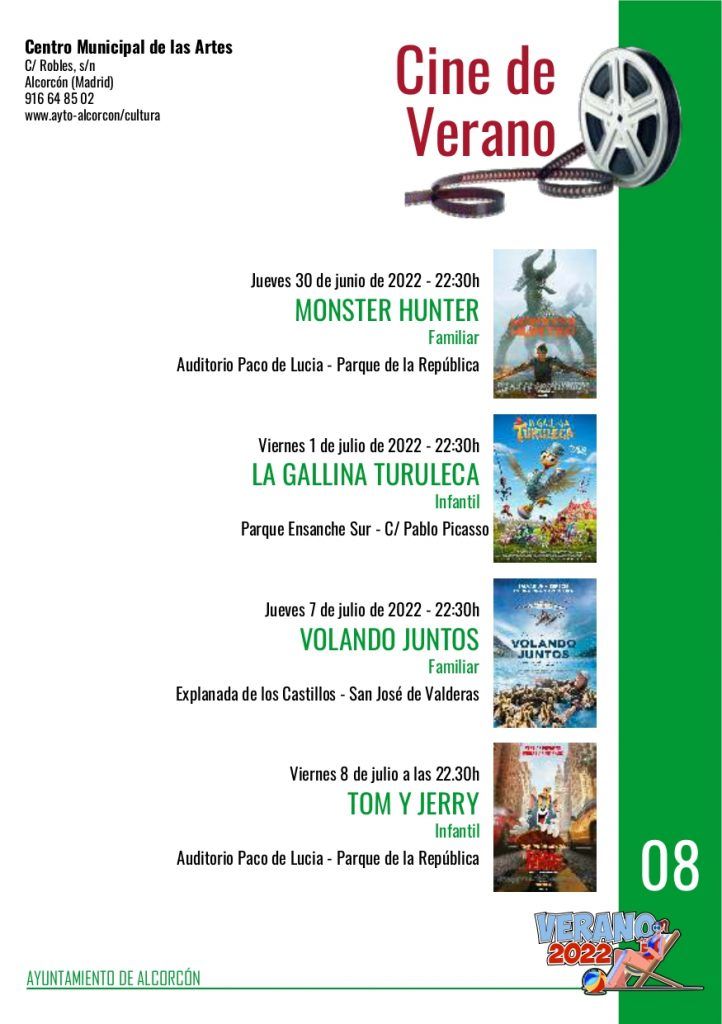 Agenda de actividades de verano de 2022 en Alcorcón