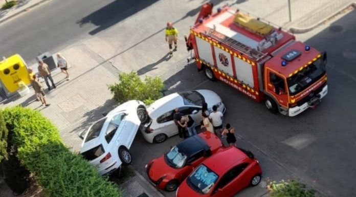 Accidente surrealista en Alcorcón