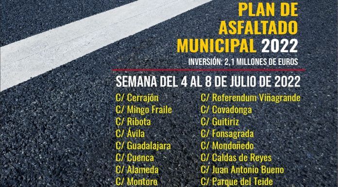 Varias calles de Alcorcón afectadas por el Plan de Asfaltado durante la próxima semana