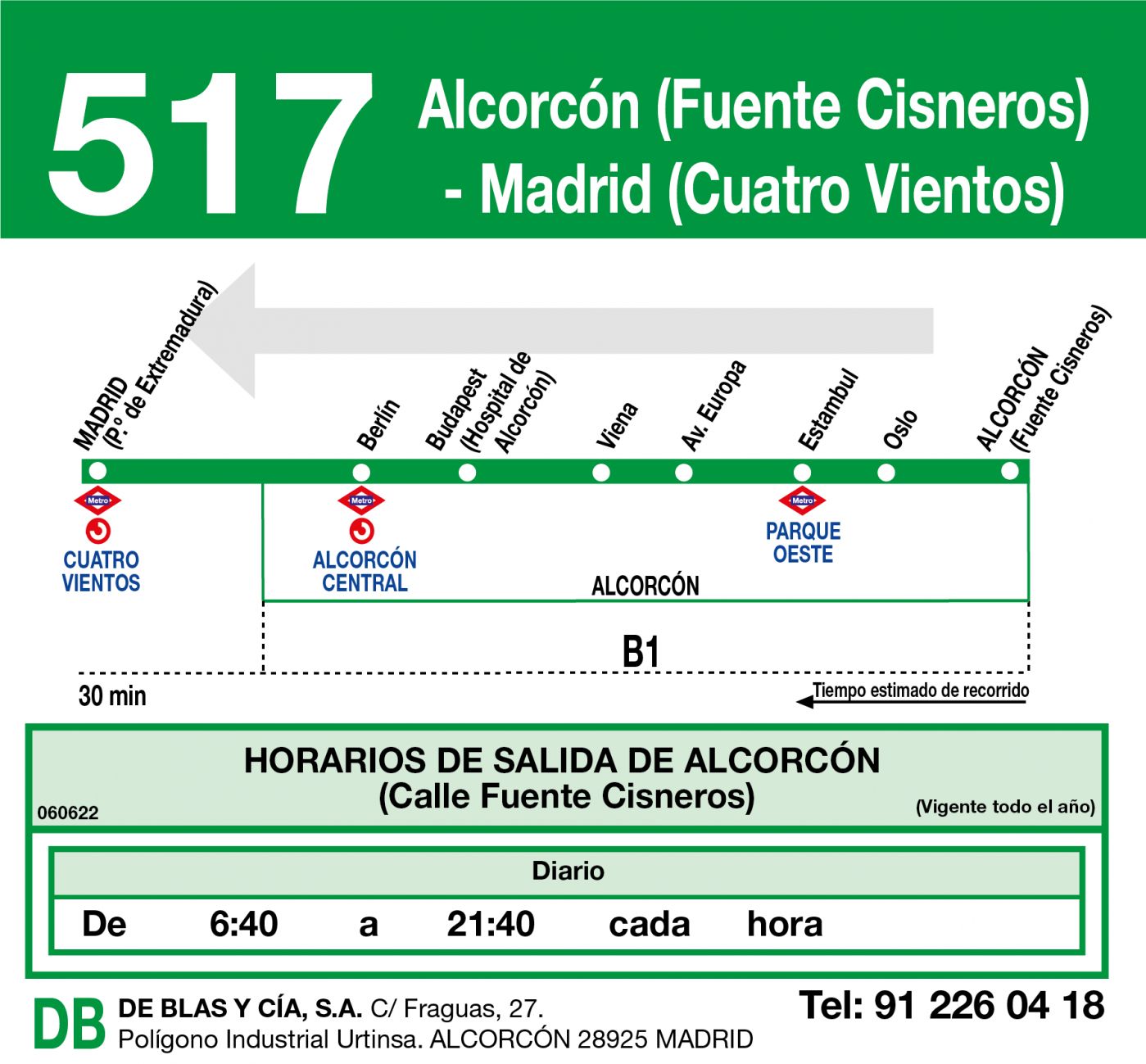 Petición ciudadana para que la Línea 517 de Alcorcón llegue hasta Príncipe Pío