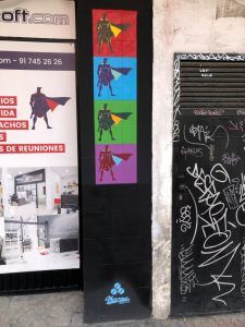 Denuncia para un grafitero ilegal en Alcorcón