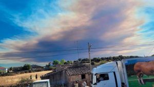 A neblina do incêndio em Portugal está a afetar os moradores de Alcorcón