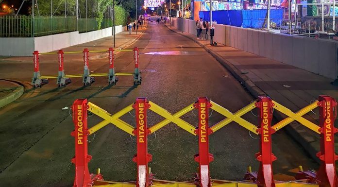 Así funcionan las barreras antiterroristas colocadas durante las Fiestas de Alcorcón