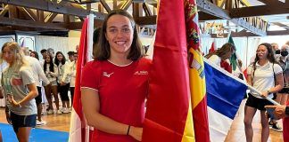 La alcorconera Candela Sánchez, subcampeona del mundo de natación en aguas abiertas