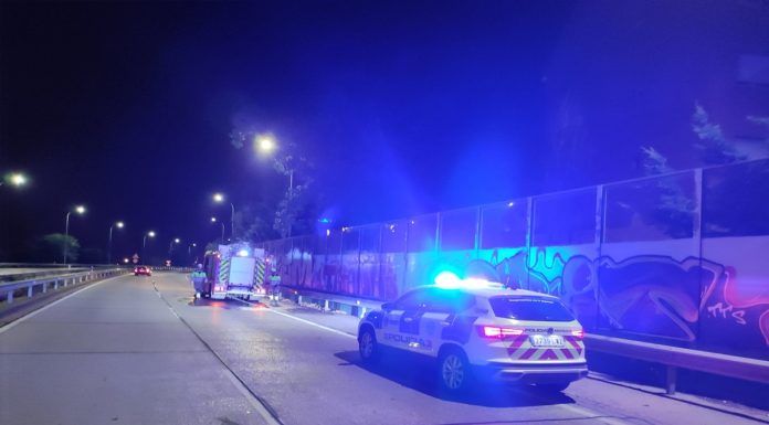 Accidente entre dos vehículos en Alcorcón