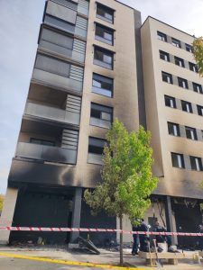 Muere el bebé herido de gravedad en el fatal incendio de Alcorcón