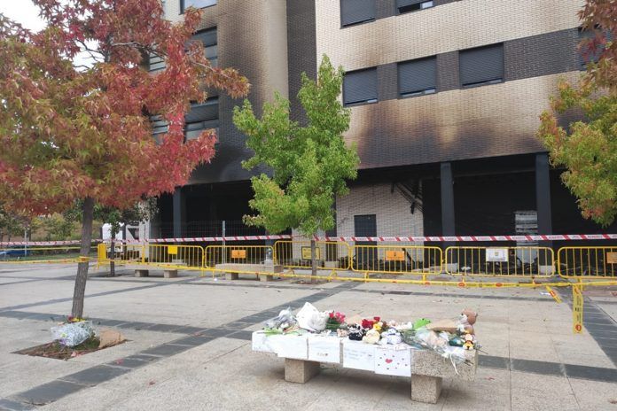 Muere el bebé herido de gravedad en el fatal incendio de Alcorcón