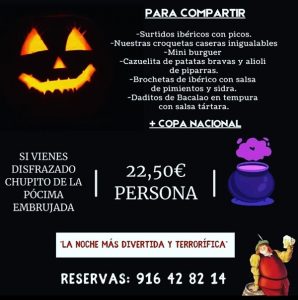 Gambrinus prepara un menú terrorífico para celebrar Halloween en Alcorcón