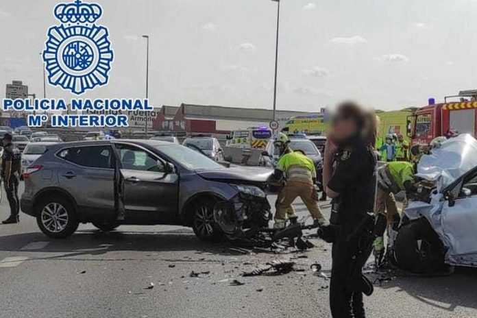 Doble accidente esta mañana en Alcorcón