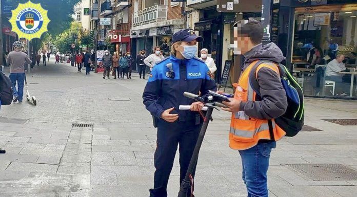 Alcorcón inicia una campaña de vigilancia del uso de los VMP