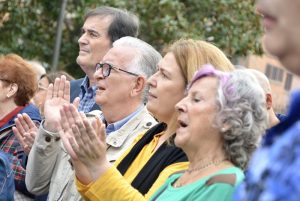Concentración en Alcorcón por la situación de la residencia de mayores de la Comunidad de Madrid