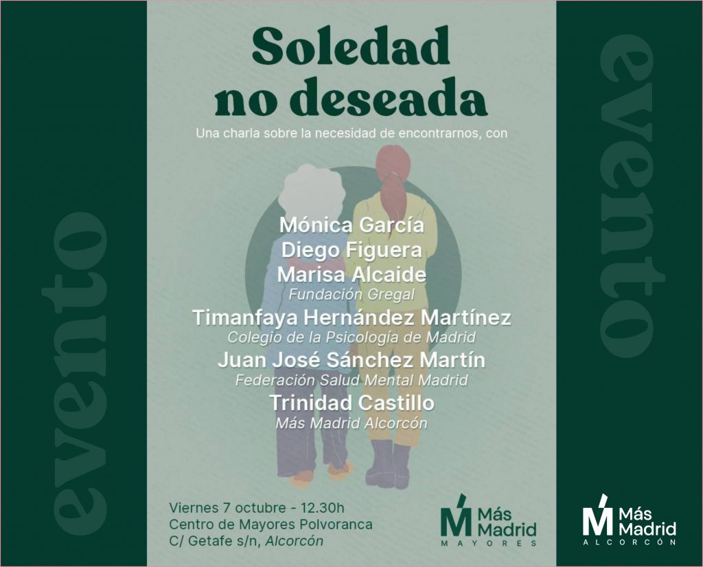 Celebración de unas jornadas contra la soledad no deseada en Alcorcón