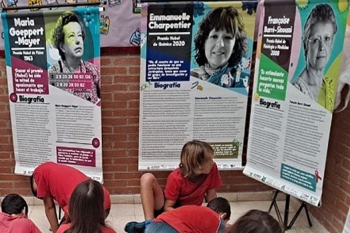 Las ganadoras del Premio Nobel visitan el Colegio Amanecer de Alcorcón