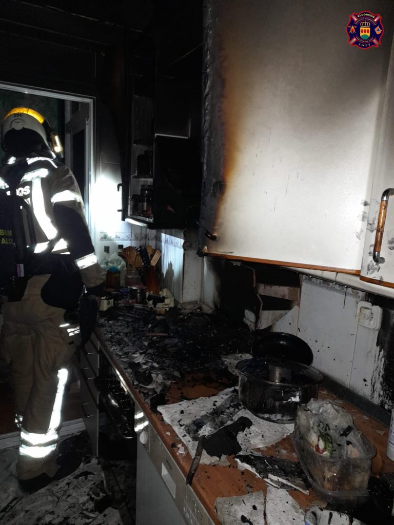 Nuevo incendio en otra cocina de Alcorcón