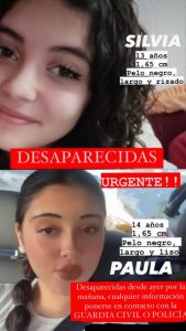 Alcorcón busca a dos chicas desaparecidas de 13 y 14 años